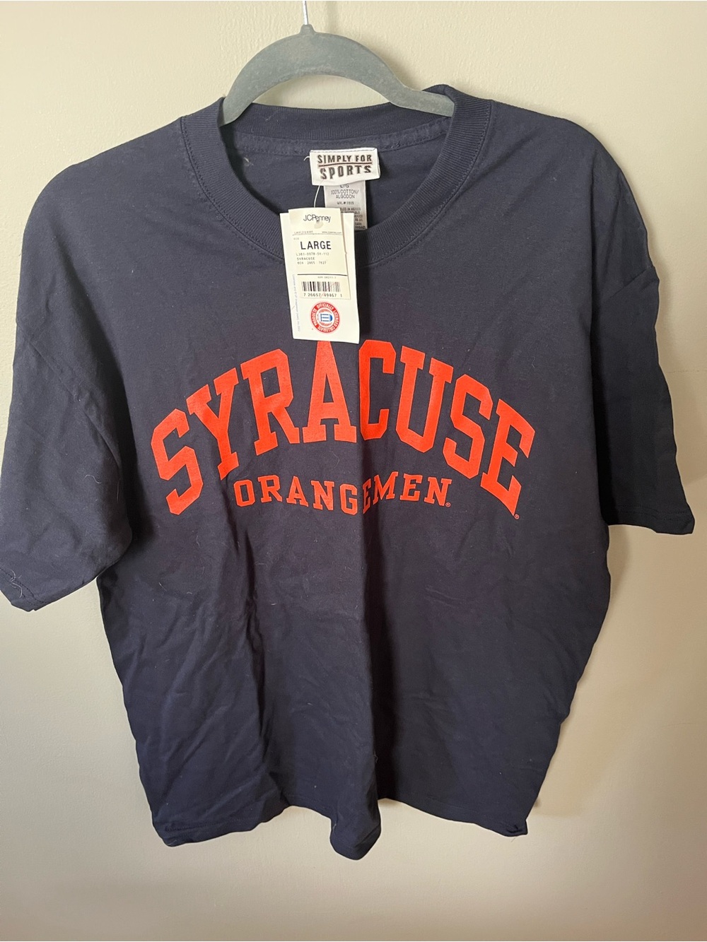 NWT Syracuse Orangemen T shirt L